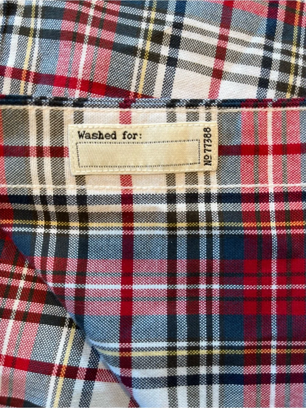 J. Crew the Broken-In Oxford Red White and Black Plaid Button-Down Shirt